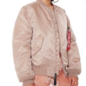 Alpha Industries Mauve Bomber Jacket
